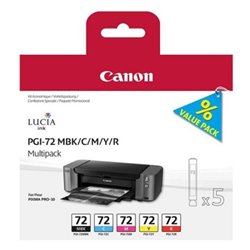 Cartucho Original CANON 72 BK+C+M+Y+R - 6402B009 [ML-14][PAG-303]