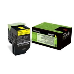 Toner Original LEXMARK 80C2S Amarillo - 80C2SY0 [PAG-2000]