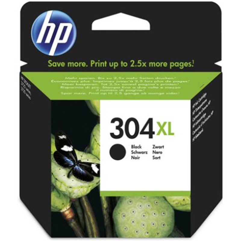 Cartucho Original HP 304XL Negro - N9K08AE [ML-5.5][PAG-300]