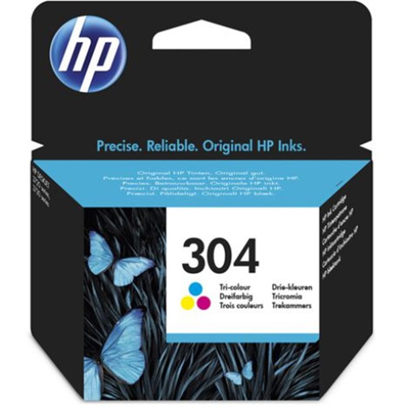 Cartucho Original HP 304 Tricolor - N9K05AE [ML-2][PAG-100]
