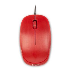 Ratón con Cable NGS FLAMERED - USB · 1000DPI · Rojo
