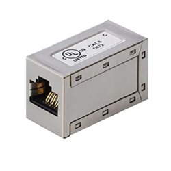 Adaptador RJ45-H a RJ45-H - Cat 6 · Gris