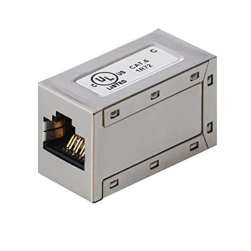 Adaptador RJ45-H a RJ45-H - Cat 6 · Gris