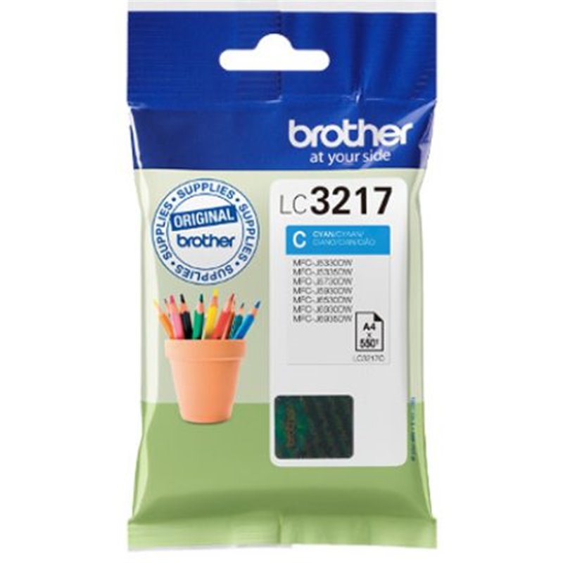 Cartucho Original BROTHER LC3217 Cian - LC3217C [ML-9][PAG-550]