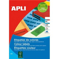 Etiquetas APLI A4 70 x 37 480 unidades - PL01593