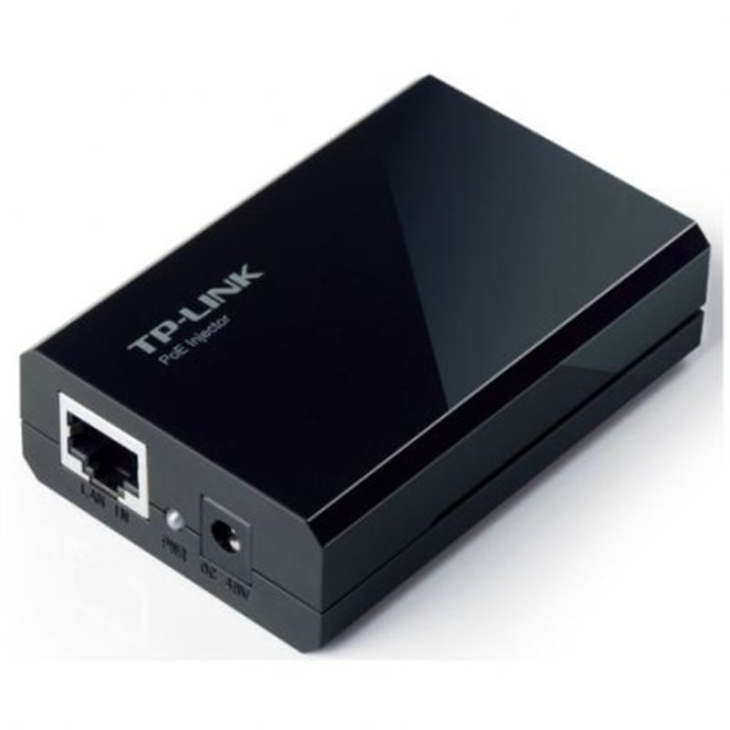 Inyector Power Over Ethernet RJ45 Cat.3/4/5 · Negro