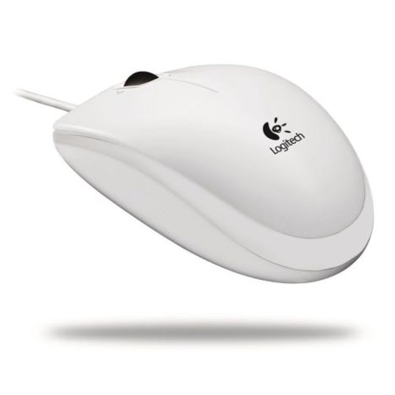 Ratón con Cable LOGITECH B100 910-003360 - USB 2.0 · 800DPI · Blanco
