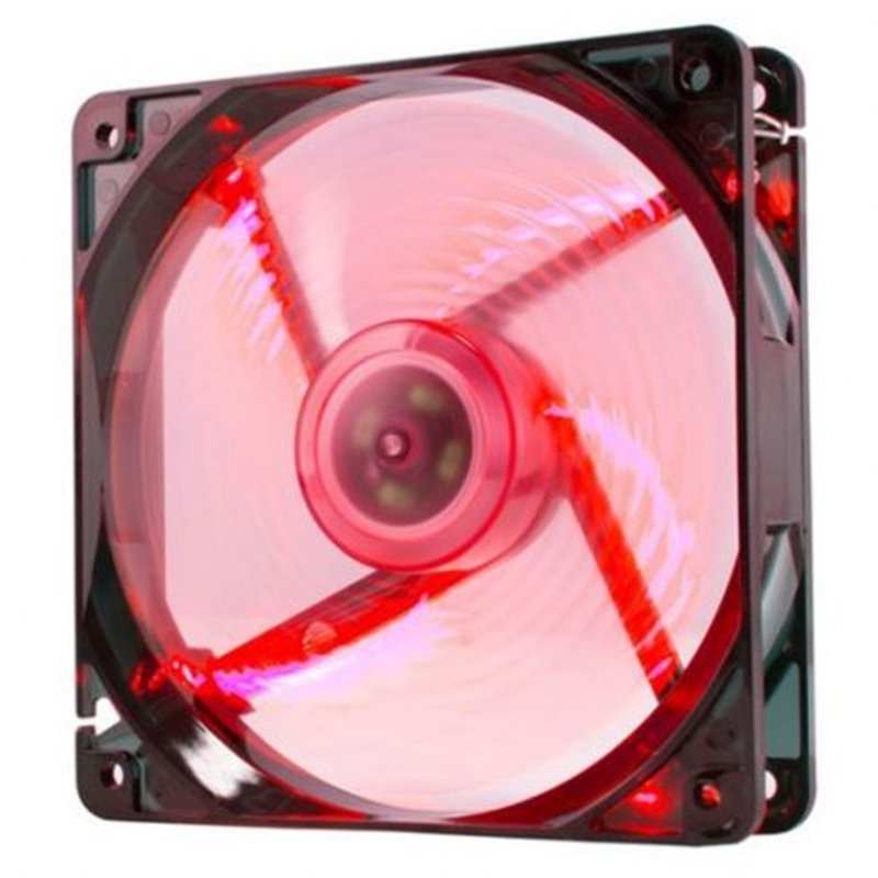 Ventilador PC NOX CoolFan LED Rojo 120 mm 19dBA - NXCFAN120LR