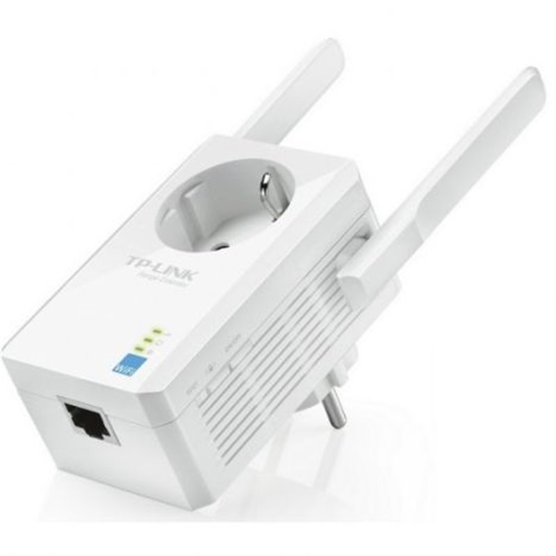 REPETIDOR WIFI TL-WA860RE - 300MBPS - 802.11B/G/N - 2 ANTENAS - BOTÓN RANGE EXTENDER - PUERTO ETHERNET - TOMA ADICIONAL SCHUKO