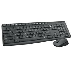 Pack Inalámbrico LOGITECH MK235 920-007919 - USB · Teclado y Ratón · 10m · Negro
