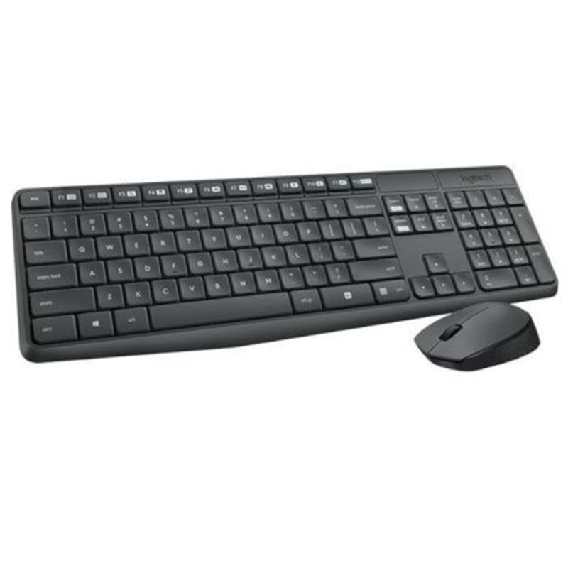 Pack Inalámbrico LOGITECH MK235 920-007919 - USB · Teclado y Ratón · 10m · Negro