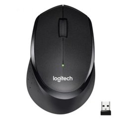 Ratón Inalámbrico LOGITECH M330 Silent Plus 910-004909 - USB · 1000DPI · Negro