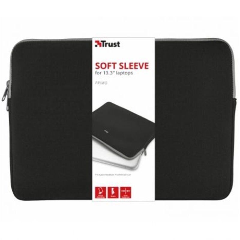 Funda para Portátil TRUST Primo Sleeve 21251 - 13.3 · Neopreno Negro