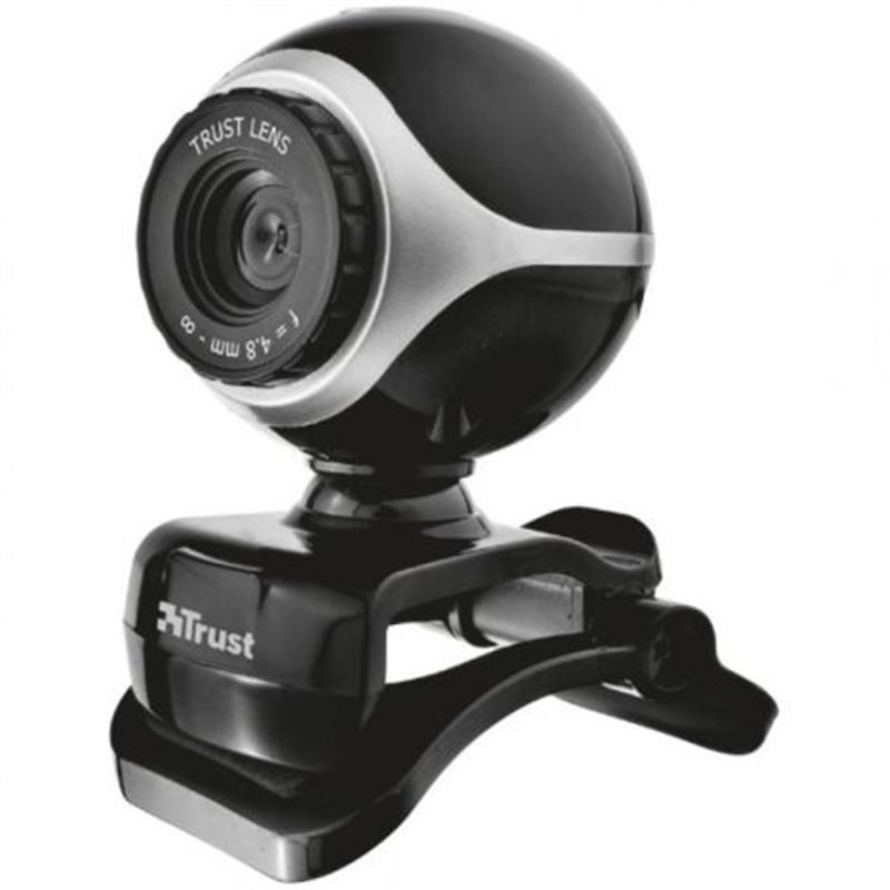 Webcam TRUST Exis 17003 - 640x480 Px · Micrófono incorporado · USB 2.0 · PC · Laptop