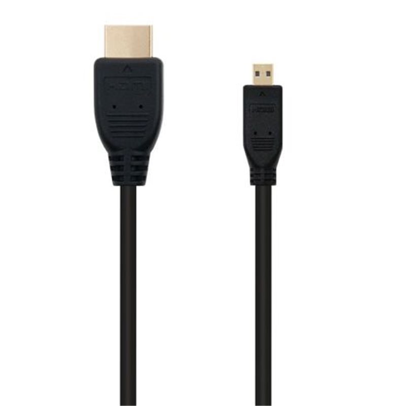Cable HDMI Tipo A/M a Micro HDMI V1.4 - 0.8 m · Negro