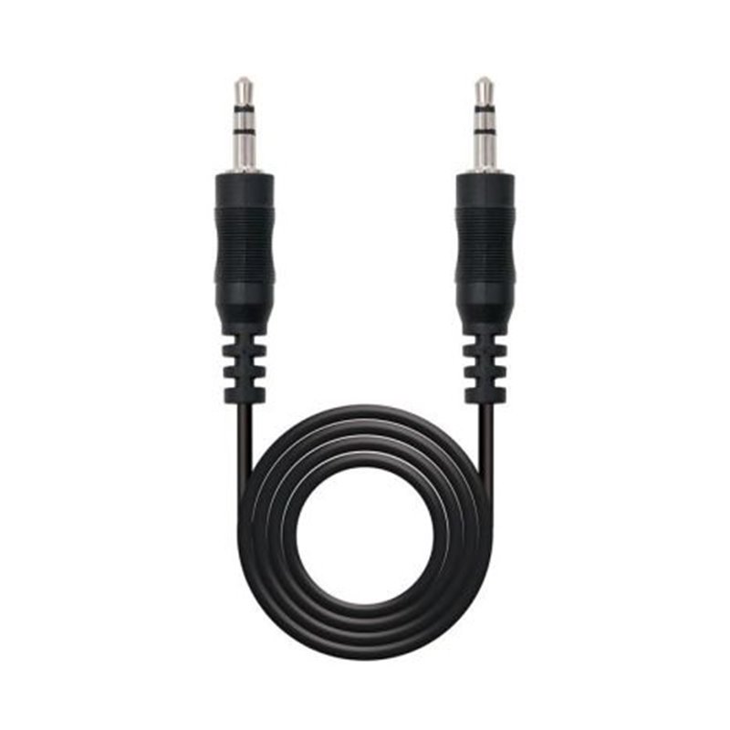 Cable de Audio Jack 3.5mm-M a Jack 3.5mm-M - 3 m · Negro
