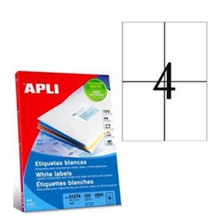 Etiquetas Removible APLI A4 105.0 x 148.0 100 Hojas - PL03058