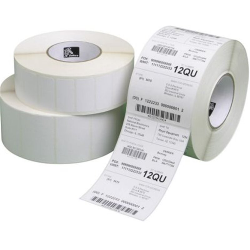 Pack 12 Rollos Etiquetas Térmicas ZEBRA Z-SELECT 1000D 102 mm x 152 mm - 800284-605