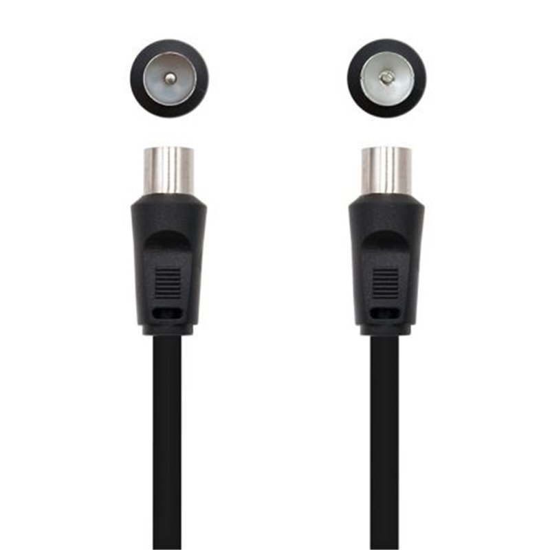 Cable de Antena 75 OHM-M a H - 1.8 m · Negro