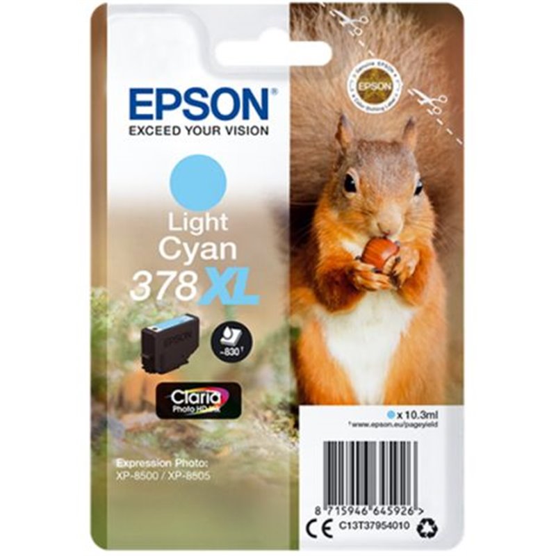 Cartucho Original EPSON 378XL Cyan claro - C13T37954010 [PAG-830]