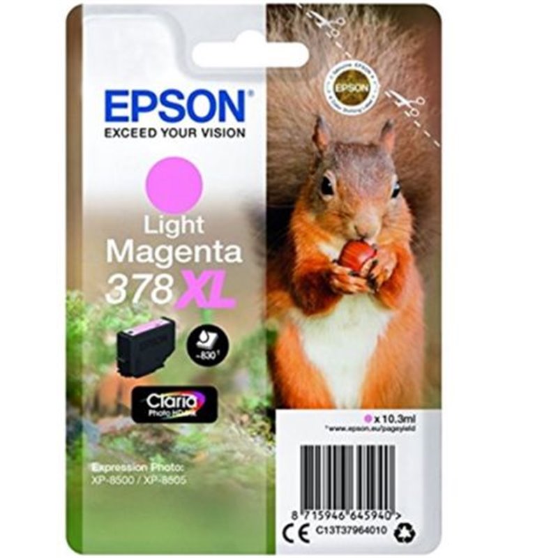 Cartucho Original EPSON 378XL Magenta claro - C13T37964010 [ML-10.3][PAG-830]