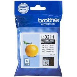 Cartucho Original BROTHER LC3211 Negro - LC3211BK [ML-5.2][PAG-200]
