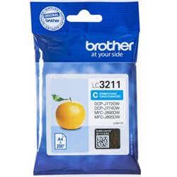 Cartucho Original BROTHER LC3211 Cian - LC3211C [ML-3][PAG-200]