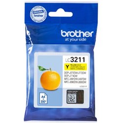 Cartucho Original BROTHER LC3211 Amarillo - LC3211Y [ML-3][PAG-200]