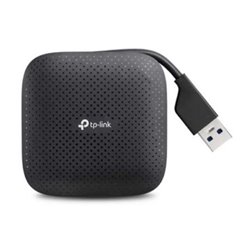 HUB Portátil 4xUSB 3.0 Cable Retráctil · Negro