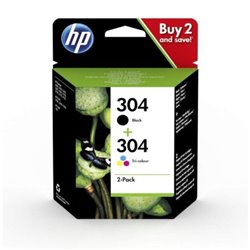 Pack Cartucho Original HP 304 BK+C+M+Y - 3JB05AE [ML-4][PAG-120]