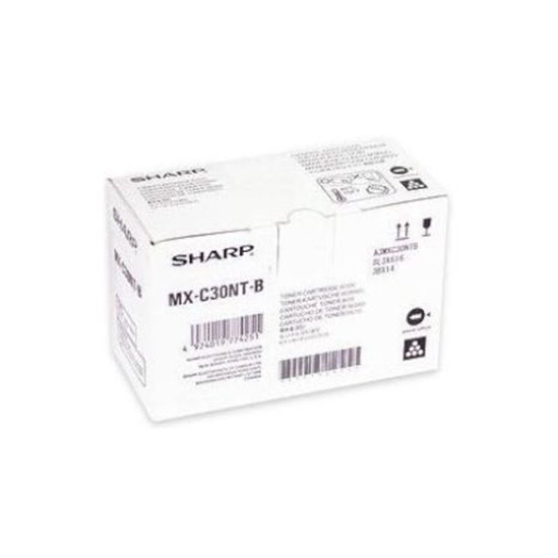 Toner Original SHARP MX-C30 Negro - MXC30GTB [PAG-6000]