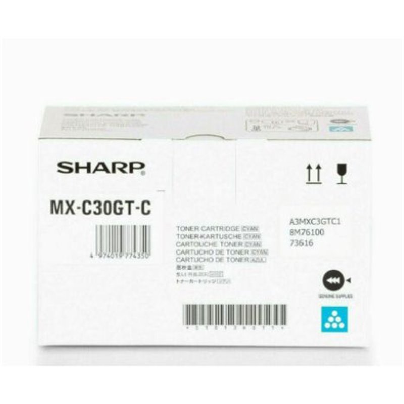 Toner Original SHARP MXC30 Cian - MXC30GTC [PAG-6000]