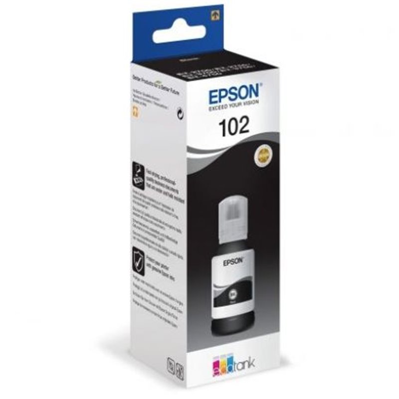 Botella Original EPSON 102 Negro - C13T03R140 [ML-127]