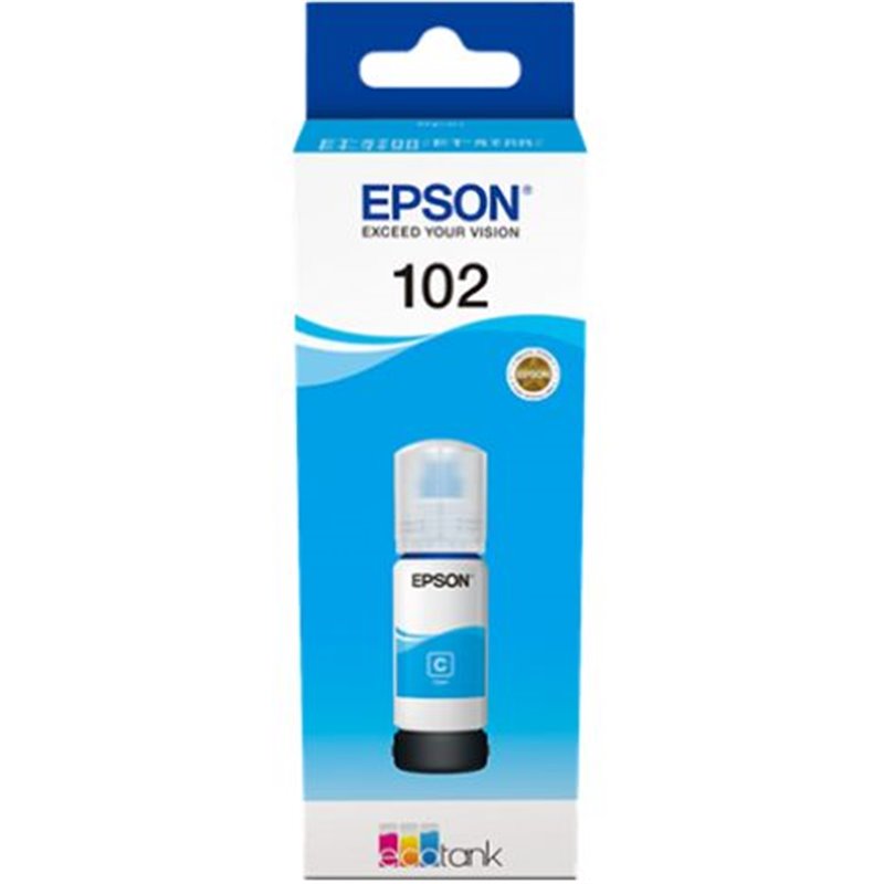 Botella Original EPSON 102 Cyan - C13T03R240 [ML-70]