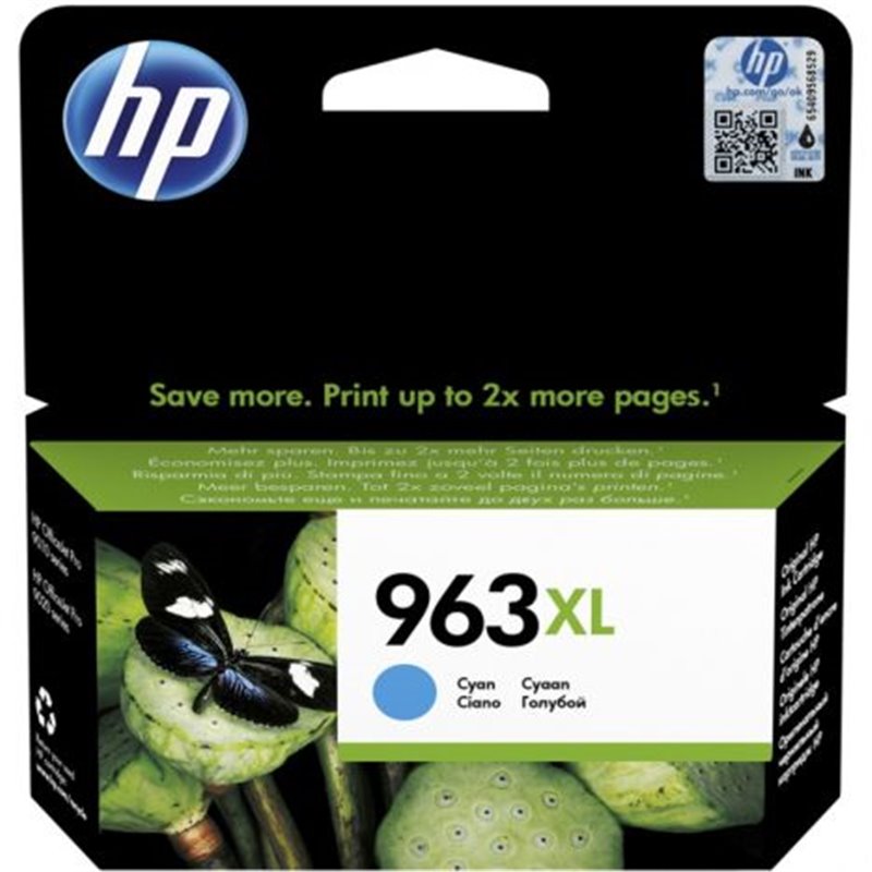 Cartucho Original HP 963XL Cian - 3JA27AE [ML-22.9][PAG-1600]