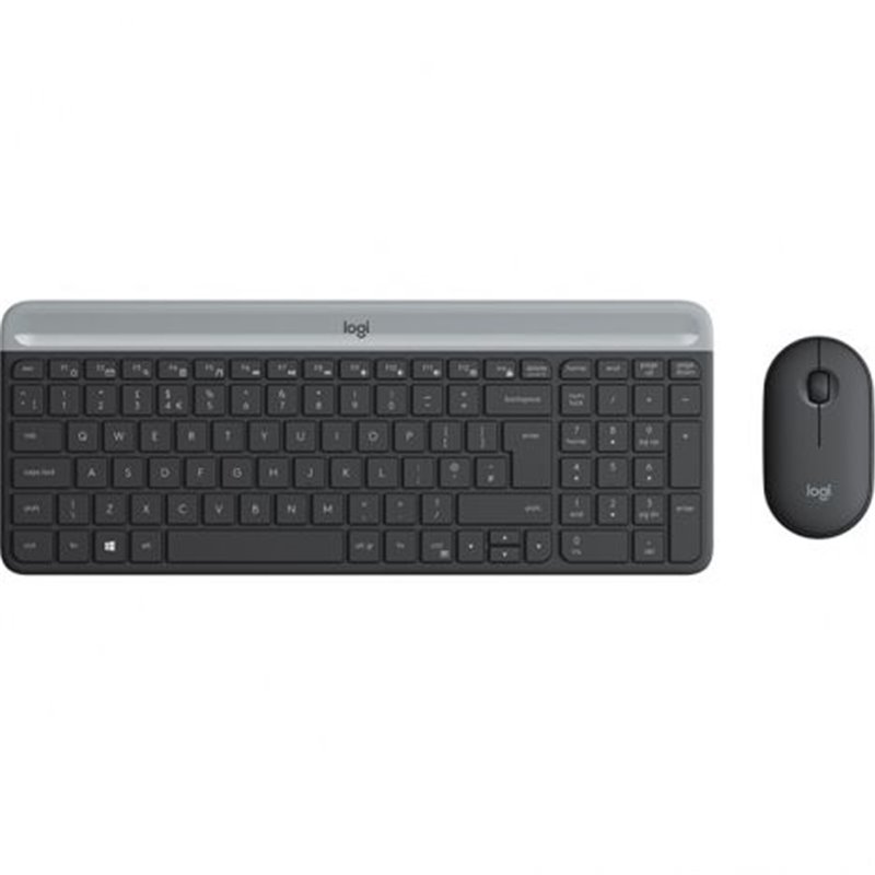 Pack Inalámbrico LOGITECH MK470 Slim 920-009198 - USB · Teclado y Ratón · 10m · Negro