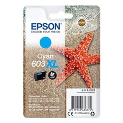 Cartucho Original EPSON 603XL Cian - C13T03A240 [ML-2.4][PAG-350]