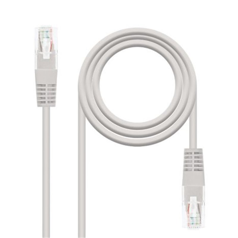 Cable de Red Latiguillo RJ45 Cat 5E UTP - 0.25 m · Gris