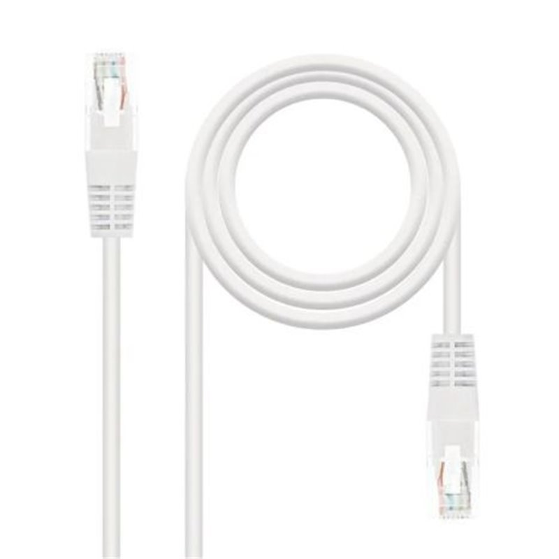 Cable de Red Latiguillo RJ45 Cat 6 UTP - 0.5 m · Blanco