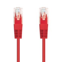 Cable de Red Latiguillo RJ45 Cat 6 UTP - 3 m · Rojo