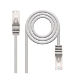 Cable de Red Latiguillo RJ45 Cat 6 FTP - 2 m · Gris