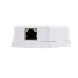 Roseta de Superficie RJ45 Cat.5E FTP · Blanco