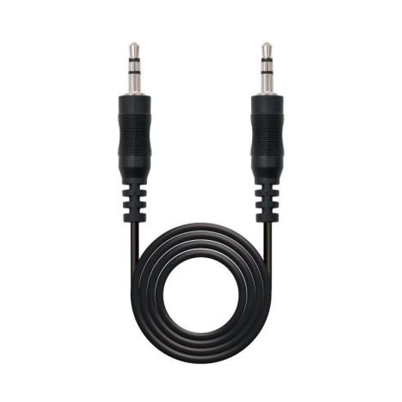 Cable de Audio Estéreo Jack 3.5mm-M a Jack 3.5m-M - 5 m · Negro