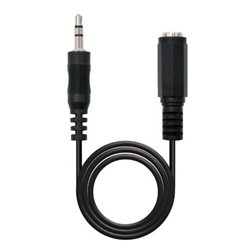 Cable de Audio Estéreo Jack 3.5 M a Jack 3.5 H - 3m · Negro