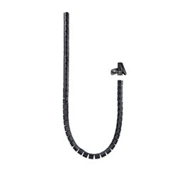 Organizador de Cables Flexible 25 mm - 1 m · Negro