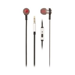 Auriculares NGS Cross Rally CROSSRALLYSILVER - Jack 3.5 mm · Cable 120 mm · Micrófono · Gris/Blanco