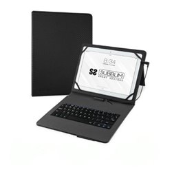 Funda con Teclado para Tablet SUBBLIM Keytab Pro SUB-KT1-USB001 - 10.1 · MicroUSB Tipo C · Negro
