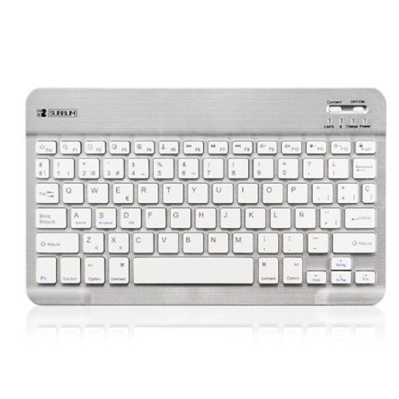 Teclado Bluetooth SUBBLIM SM0001 SUB-KBT-SM0001 - BT 3.0 · Multidispositivo · Gris