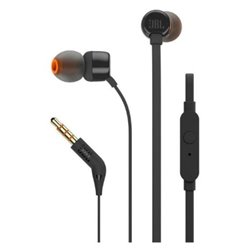 Auriculares Intrauditivos con Cable JBL T110 JBLT110BLK - Jack 3.5 mm · 20Hz · Manos Libres · Negro