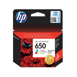 Cartucho Original HP 650 Tricolor - CZ102AE [PAG-200]